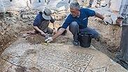 הפסיפס שהתגלה סמוך לשער שכם     