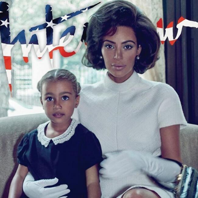 לא עלינו. קים קרדשיאן ונורת' ווסט (Steven Klein) לא עלינו. קים קרדשיאן ונורת' ווסט