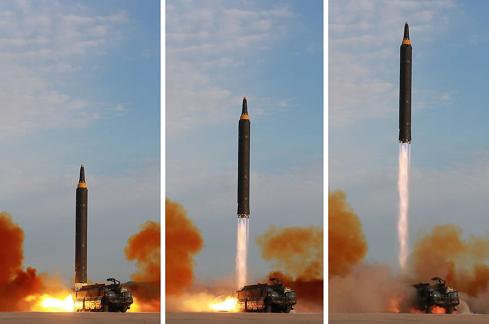 ניסוי טילים צפון קוריאני, ארכיון (צילום: AFP) ניסוי טילים צפון קוריאני, ארכיון