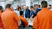 הנשיא ריבלין בכלא צלמון 