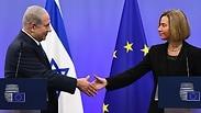נתניהו ומוגריני, הבוקר בבריסל