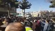 מההפגנות באיראן אתמול      