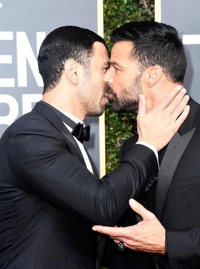 איזה אושר. ריקי מרטין וחואן יוסף (צילום: gettyimages) איזה אושר. ריקי מרטין וחואן יוסף