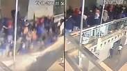 מימין לשמאל: לפני וברגע הקריסה  