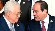 א-סיסי ואבו מאזן 