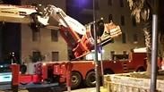 המנוף התנתק מהמשאית