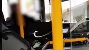 נהג משתמש בטלפון הנייד בזמן הנהיגה