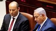 נתניהו ובנט, הערב במליאה