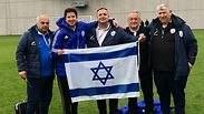שחקני הנבחרת חוגגים