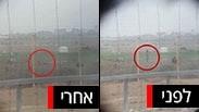 עדשה כוונת משקפת פגיעה פלסטיני ב גבול עזה צלף  צה"ל צבא