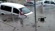 אופנוע נעלם בשטפונות בראשון לציון