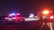 תאונה תאונת דרכים כביש 6 דרומית למחלף קריית גת אדם נפגע על ידי משאית הרוג