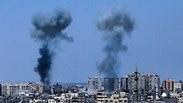 תקיפת מוצב חמאס ב אזור מחנה ה פליטים שאטי ב מערב עזה צה"ל הסלמה ב דרום מתיחות 