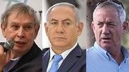 בני גנץ בנימין נתניהו תמיר פרדו