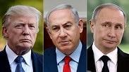 ולדימיר פוטין, בנימין נתניהו ודונלד טראמפ