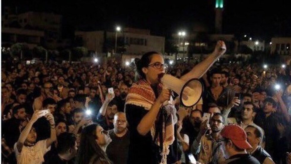 Jordanians demonstrate against high taxes in Amman in 2018 ההפגנות בירדן