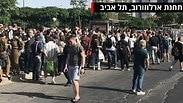 עומס בתחנת רכבת סבידור מרכז תל אביב