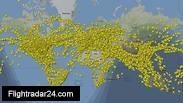 Flightradar24.com מכ"ם מטוסים