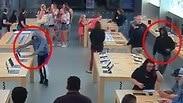 פרזנו קליפורניה כנופיה גנבים גניבה חנות אפל אייפון מצלמות אבטחה