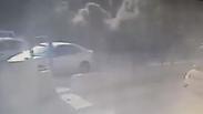 תיעוד נפילה נפילת רקטה ב שדרות הסלמה בדרום עוטף עזה