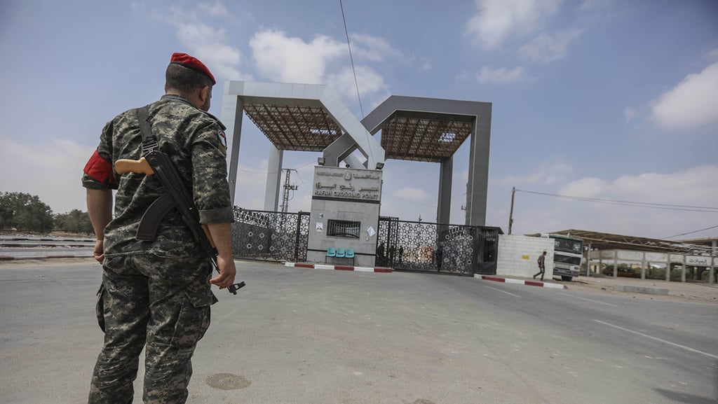 The Raffah border crossing from Egypt (Photo: MCT) מעבר רפיח