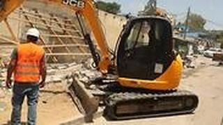 המבנה הראשון בתוואי הרכבת הקלה שבונה נת"ע בכפר שלם נהרס