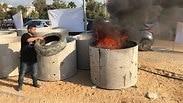 מחאת הכבאים בשדרות רחבעם זאבי בראשון לציון 