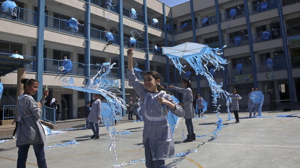 UNRWA Rimal Girls Preparatory school in Gaza City (Photo: AP) UNRWA Rimal Girls Preparatory school in Gaza City