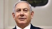 בנימין נתניהו עם סאוליוס סקוורניאליס