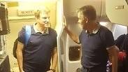 נבחרת ישראל עם ההגעה לאלבניה