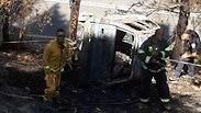 רכב נמצא בוער בין מג'דל שמס לנווה אטי"ב ובו נמצאה גופת אדם