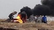 תיעוד עימותים בין פלסטינים לכוחות צה"ל ברצועת עזה במוקד מזרית לדיר אל-בלח, פצועים פלסטינים מירי צה"ל