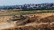 טנק צה"ל מול רצועת עזה