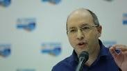 יו"ר ההסתדרות אבי ניסנקורן בכנס ההיערכות לשביתה בעקבות בקטל בענף הבנייה