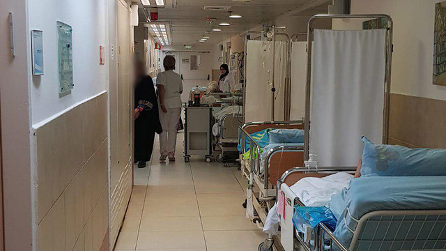 Illustrative: Overcrowding at an Israeli hospital before the coronavirus epidemic Illustrative: Overcrowding at an Israeli hospital before the coronavirus epidemic