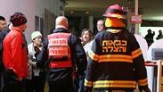 כוחות כבאות בזירת השריפה בירושלים