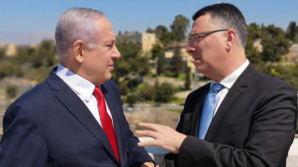 Prime Minister Benjamin Netanyahu and Likud MK Gideon Sa'ar  