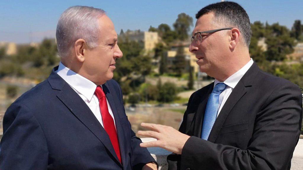 Gideon Sa'ar, right, will challenge Benjamin Netanyahu for the leadership of the Likud party