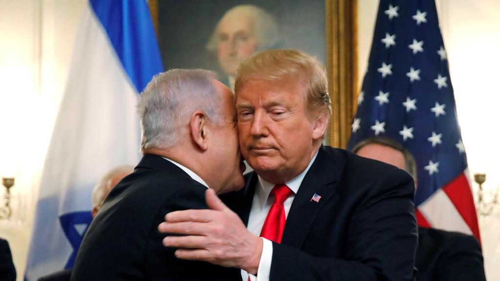 בנימין נתניהו פגישה עם נשיא ארה"ב דונלד טראמפ וושינגטון ארה"ב