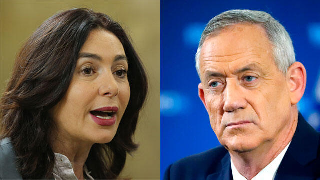 דרשה למנוע את השתתפותו. רגב וגנץ (צילום: AFP, אלכס קולומויסקי) בני גנץ מירי רגב