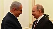 בנימין נתניהו וולדימיר פוטין בקרמלין