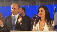 נפתלי בנט ואיילת שקד לאחר פרסום תוצאות המדגמים בבחירות 2019