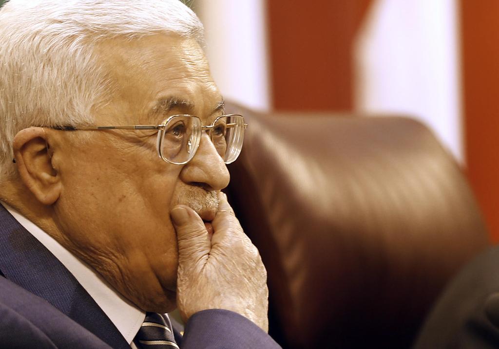 Mahmoud Abbas attends an Arab League summit in Cairo  