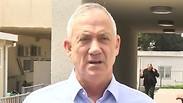 בני גנץ ריאיון הסלמה עוטף עזה אולפן