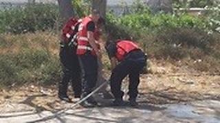 חשד לדליפת גז בצומת חלוצי התעשייה-יגאל ידין בחיפה