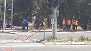 חשד לדליפת גז בצומת חלוצי התעשייה-יגאל ידין בחיפה