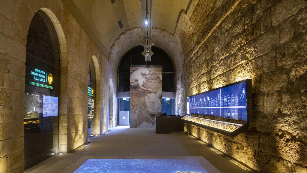 The new archway visitor center in Caesarea (Photo: Ido Erez ) מרכז מבקרים קמרונות נמל קיסריה
