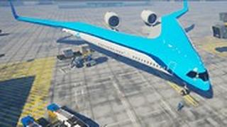 מטוס פלינג וי flying v klm
