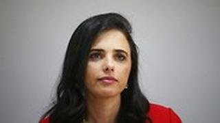 איילת שקד בטקס הפרידה ממנה