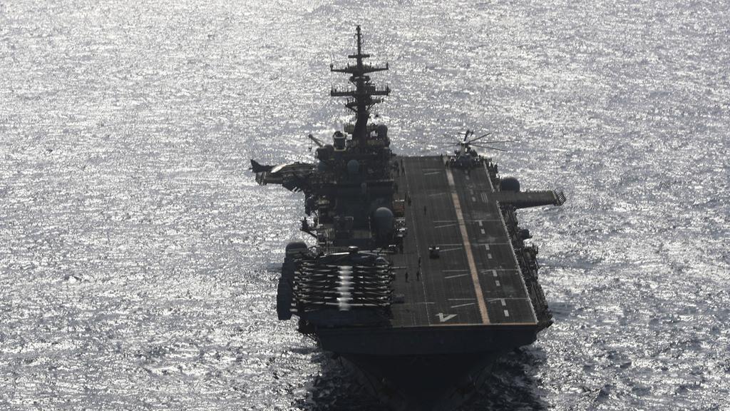 The carrier USS Boxer in the Persian Gulf (Photo: Reuters) USS BOXER